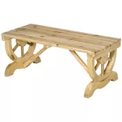 Homestar Vrtna klop 98x50x395 cm naravna