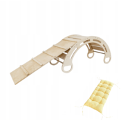 Olakids Montessori gugalnica z blazino (rumena) in toboganom, naravna, 85 cm, 5 v 1, 7 v 1