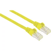 Intellinet Intellinet 740586 RJ45 omrežni kabel\, Patch kabel CAT 6a S/FTP 0.25 m rumena zaščita iz folije\, pletena zaščita\, zaščiten\, brez halogena 1 kos, (20417772)