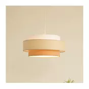 Brilagi - Luster na sajli RESNA 1xE27/60W/230V precnika 40 cm krem/bež