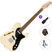 Fender Squier Affinity Series Telecaster Thinline LRL Basic SET Olympic White Električna kitara