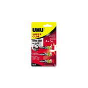 UHU Super Glue Mini trenutačno ljepilo, 1 g, 3 komada 1100045420