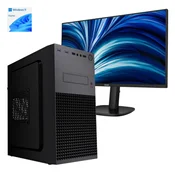 MEGA Računalnik MEGA MT S4 Ultra 5 225/Intel grafika/16GB-DDR5/500GB/450W/Win11Home črna + Monitor Philips 24 - FHD, (5000357479)