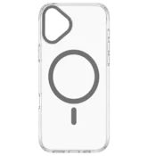 Transparent Color Ring MagSafe maska za iPhone 17 – Siva