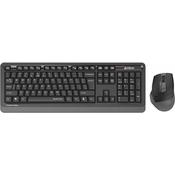 A4 TECH FGS1035Q FSTYLER Wireless QuietKey Combo USB US sivi set