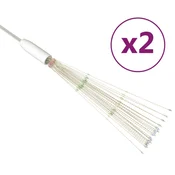 Vidaxl Zunanje novoletne lučke 2 kosa večbarvne 20 cm 280 LED