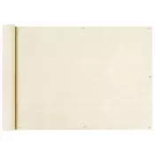 Balkonski zastor krem 75 x 600 cm HDPE