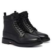 Gležnjarji Tommy Hilfiger Corporate Casual Mix W Wpm Boot FM0FM05988 Črna