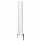MONSTER Ovalni radiator in ventili - 1600 mm x 240 mm - bel, (21569758)