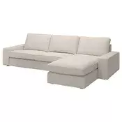 KIVIK Sofa 4-sed i lenjivac, Tresund svetlobež