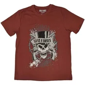 Guns N Roses Faded Skull Red L Majica