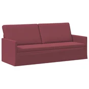 vidaXL 3-sedna sofa Vinorodna rdeča 190 x 81 x 82 cm Blago