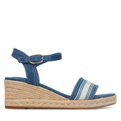 Tommy Hilfiger Espadrile Mid Wedge Espad Webbing FW0FW09230 Modra