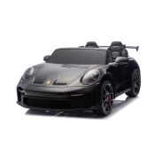 Mamido Električni avtomobilček Porsche 911 GT3 XXL | 24V14Ah | 12km/h | Napihljiva kolesa | 2x320W | Za 2 otroka | Črno pobarvan