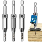 shumee Samocentrirni svedri za les 3 kosi 2,0 2,8 3,6 mm