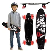 Disney Star Wars Stormtrooper otroški fish skateboard 55 cm, protizdrsna deska, stabilen (20–50 kg)
