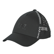 Emporio Armani EA7 Kape s šiltom UNISEX LOGO TAPE BASEBALL Črna