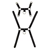 Moški bondage body v slogu harness mod. 2 črn