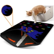 Aberto Design Prostorika za toalet za macke Nrszn0103, 45 x 60 cm, Crna