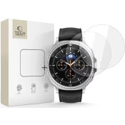Zaščitno kaljeno steklo TECH-PROTECT GLASS FIT+ 2-PACK SAMSUNG GALAXY WATCH 8 CLASSIC (46 MM) CLEAR (5906302331505)