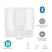 Nedis pametni robot za prste/ CR2/ 1000 mAh/ Bluetooth/ tri vrste prstov/ bela