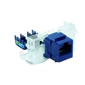 em RJ45 UTP kat. 5e podatkovna vtičnica brez orodja, modra, Keystone