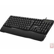 Genius KB-100XP, office keyboard with palm rest, USB, YU layout, black