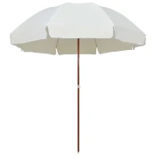 Vrtni suncobran s celicnim stupom 300 cm boja pijeska
