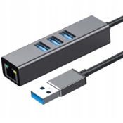 CO2 ADAPTER HUB 3X USB 3.0 + ETHERNET RJ45 GIGABIT 1000 MB 0113