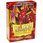 Dragon Shield 60 Japanese Size Sleeves - Crimson Matte