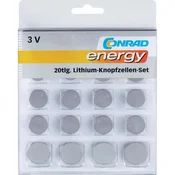 Conrad energy 20-delni komplet litijevih gumbnih baterij 650675 Conrad energy, (20430537)