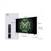 TCL QD-Mini LED 75C6K 75” 4K Ultra HD Smart TV – 144 Hz VRR, AiPQ PRO, ONKYO 2.1 Hi-Fi, Dolby Vision · Atmos, Google TV