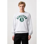 47 brand pulover moški z bombažem MLB Oakland Athletics
