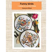 Funny birds - 7 cross stitch charts