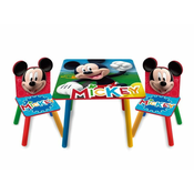 Arditex Otroška lesena miza + stoli MICKEY MOUSE, WD14004