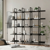 HANAH HOME Polica za knjige Loft Black