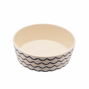 Pasja posoda BecoBowl Bamboo – valovi – S 15 cm/0,8 l