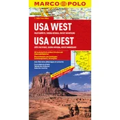 Marco Polo Karte USA West. USA Ouest