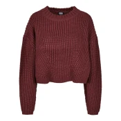 Womens wide oversize cherry sweater