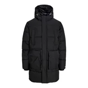JACK & JONES Zimski plašč JORNORREBRO črna