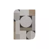 RugsX ORGANIC 2769 sisal preproga Geometric ecru/črna – naravna, moderna nepravilna oblika 120x170 cm, (5000177060)