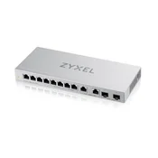 Zyxel XGS1010-12 v2, 12-portno gigabitno neupravljano stikalo z 8 priključki 1G + 2 priključkoma 2,5G + 2 priključkoma SFP+ XGS1