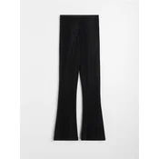Sinsay - Flare pantalone sa crnim kristalima - crno