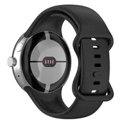 Silikonski pas Techsuit W031 za Google Pixel Watch/Watch 2/Watch 3 41mm/Watch 4 41mm - črn