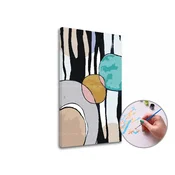 Slikanje po številkah BARVA ABSTRACT | nizka težavnost - na okvirju