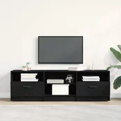 TV ormar Crni hrast 150 x 33,5 x 45 cm Konstruirano drvo