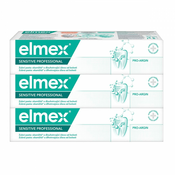 Elmex Sensitiv e Professional zobna pasta 3x75 ml
