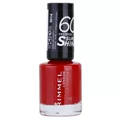 RIMMEL 60 Seconds Super Shine lak za nohte odtenek 310 Double Decker Red 8 ml