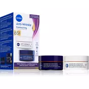 Nivea Anti-Wrinkle + Contouring Duo Pack Set dnevna krema za obraz Anti-Wrinkle Contouring SPF30 50 ml + nočna krema za obraz Anti-Wrinkle Contouring 50 ml za ženske