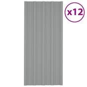 VIDAXL strešni panel (pocinkano jeklo), (100x45cm), 12 kosov